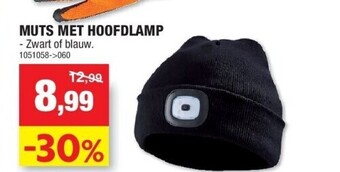 Hubo Muts met hoofdlamp aanbieding