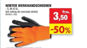 Hubo Winter werkhandschoenen aanbieding
