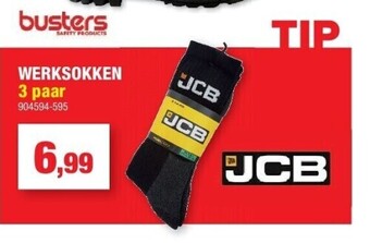 Hubo Werksokken 3 paar aanbieding