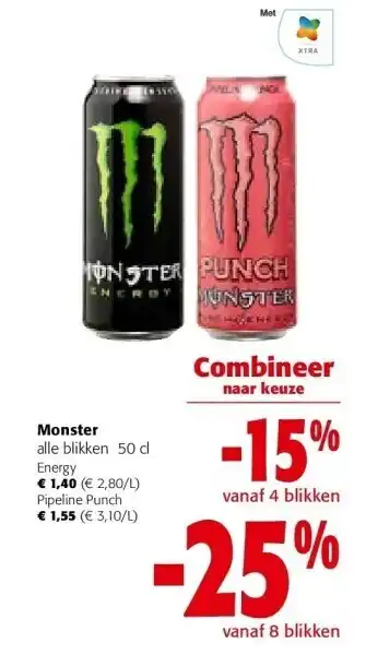 Colruyt Monster energy aanbieding