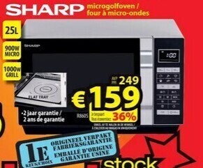 ElectroStock Sharp microgolfoven/ four à micro-ondes aanbieding