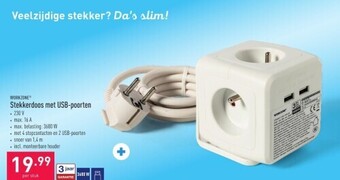Stekkerdoos met usb-poorten