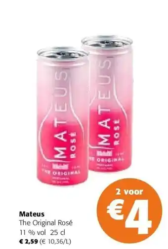 Colruyt Mateus the original rosé 11 % vol 25 cl aanbieding