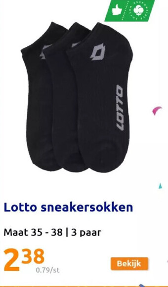 Action Lotto sneakersokken aanbieding