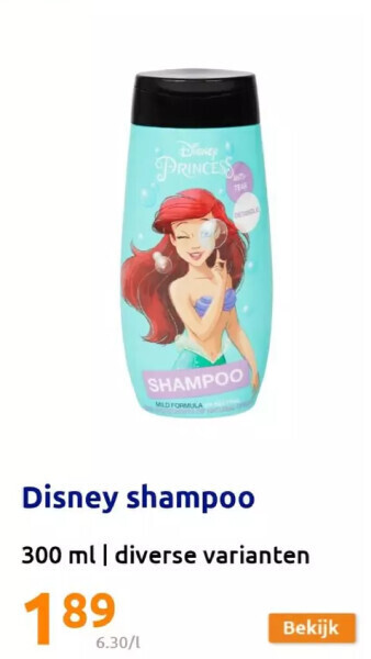 Action Disney shampoo aanbieding