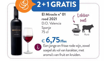 OKay El miracle n° 01 rood 2021 d.o. valencia spanje 75 cl aanbieding