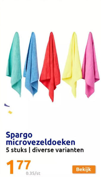 Action Spargo microvezeldoeken aanbieding