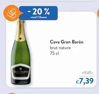 OKay Cava gran barón brut nature 75 cl aanbieding