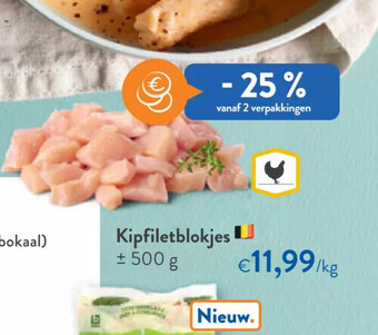 OKay Kipfiletblokjes +500 g aanbieding