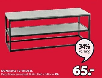 Jysk Dokkedal tv-meubel aanbieding