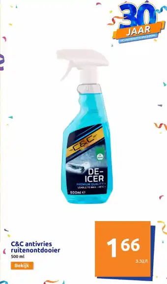 C&c antivries ruitenontdooier 500 ml