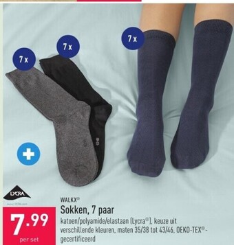ALDI Sokken, 7 paar aanbieding