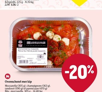 Delhaize Ovenschotel met kip aanbieding