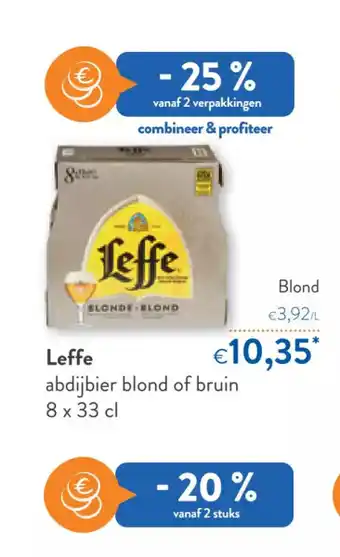 OKay Leffe abdijbier blond of bruin 8x33 cl aanbieding