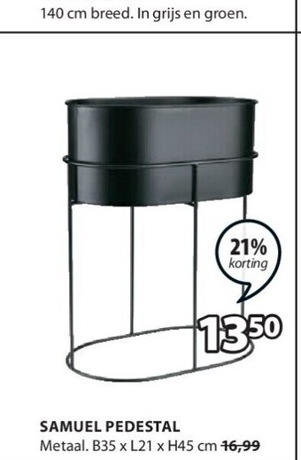 Jysk Samuel pedestal aanbieding