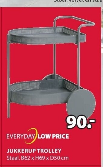 Jysk Jukkerup trolley aanbieding