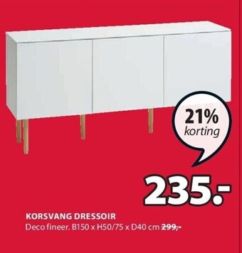 Jysk Korsvang dressoir aanbieding