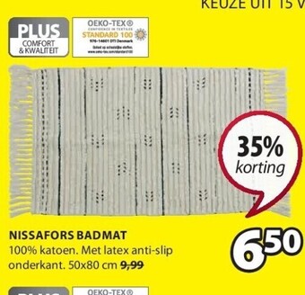 Jysk Nissafors badmat aanbieding