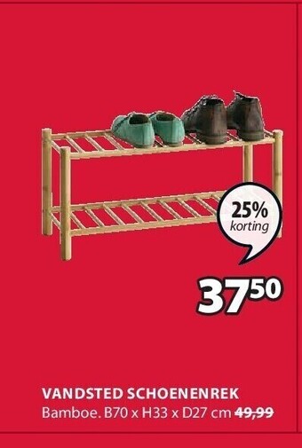 Jysk Vandsted schoenenrek aanbieding