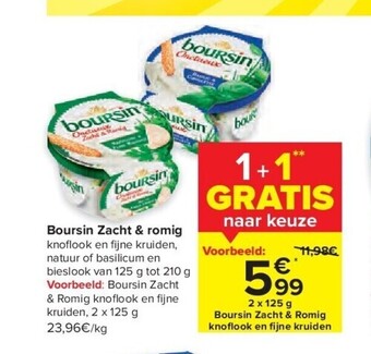 Carrefour Boursin zacht & romig aanbieding