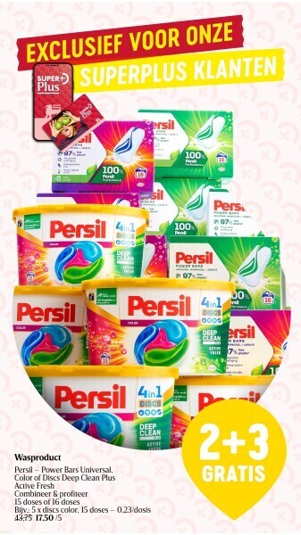 Delhaize Wasproduct persil aanbieding