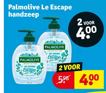 Kruidvat Palmolive le escape handzeep aanbieding