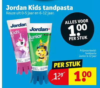 Jordan kids tandpasta