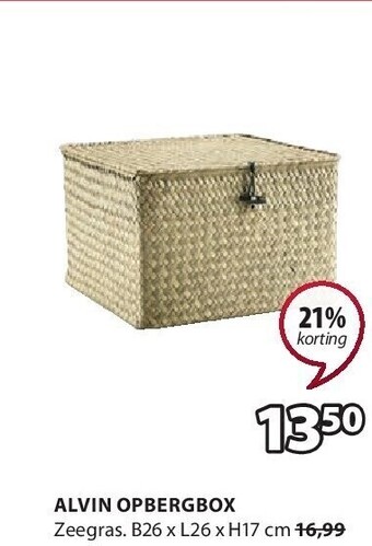 Jysk Alvin opbergbox aanbieding