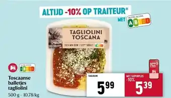 Toscaanse balletjes tagliolini