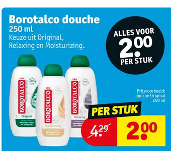 Kruidvat Borotalco douche 250 ml aanbieding