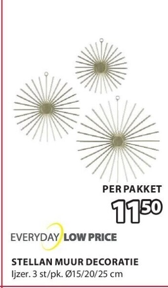 Jysk Stellan muur decoratie aanbieding
