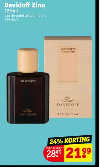 Kruidvat Davidoff zino 125 ml aanbieding