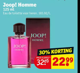 Kruidvat Joop! homme 125 ml aanbieding