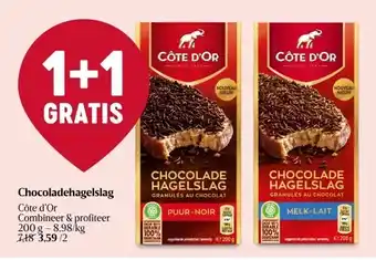 Delhaize Chocoladehagelslag côte d’or aanbieding