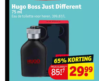 Kruidvat Hugo boss just different 75 ml aanbieding