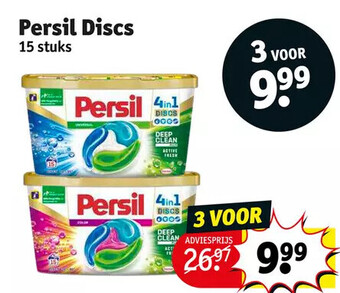 Kruidvat Persil discs 15 stuks aanbieding