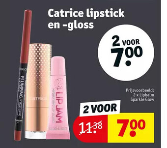 Kruidvat Catrice lipstick en-gloss aanbieding