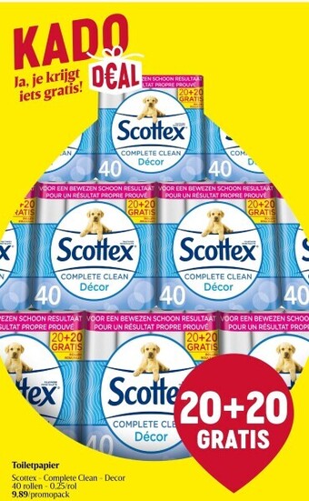 Delhaize Toiletpapier scottex aanbieding