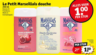 Kruidvat Le petit marseillais douche 250 ml aanbieding