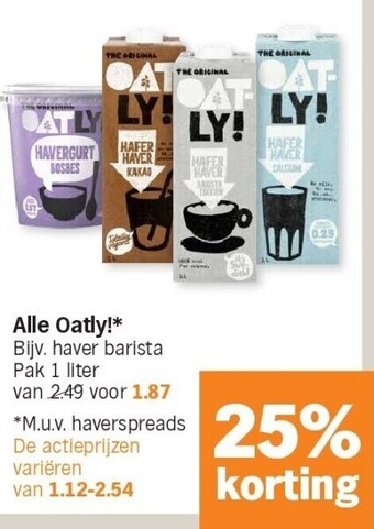 Albert Heijn Alle oatly! aanbieding