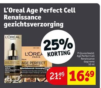 Loreal age perfect cell renaissance gezichtsverzorging