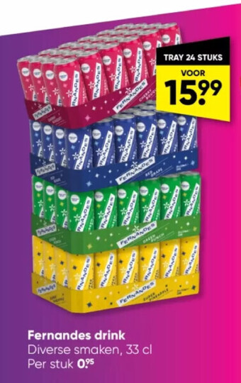 Big Bazar Fernandes drink diverse smaken, 33 cl aanbieding