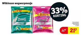 Kruidvat Wilkinson wegwerpmesje aanbieding