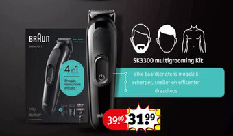 Kruidvat Braun sk3300 multigrooming kit aanbieding