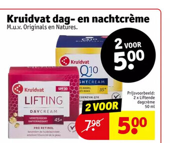 Kruidvat Kruidvat dag- en nachtcrème aanbieding