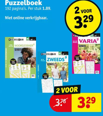 Kruidvat Puzzelboek aanbieding