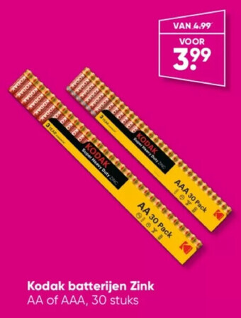 Big Bazar Kodak batterijen zink aanbieding