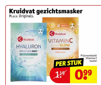 Kruidvat Kruidvat gezichtsmasker aanbieding
