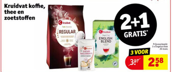 Kruidvat Kruidvat koffie, thee en zoetstoffen aanbieding