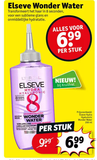 Kruidvat Elseve wonder water aanbieding